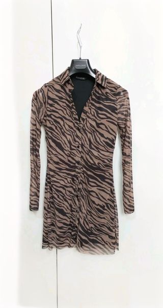 Vestito camicia Stradivarius S animalier