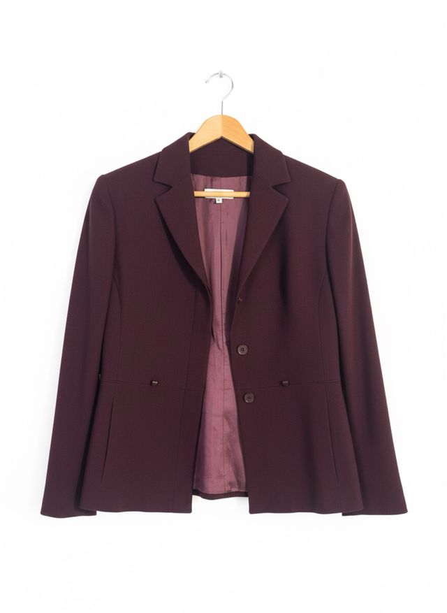 Blazer Truco Talla M Burdeos