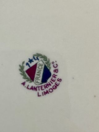 Elegante sopera de porcelana francesa de limoges