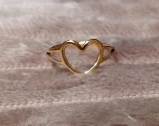 Anillo dorado de acero inoxidable ajustable