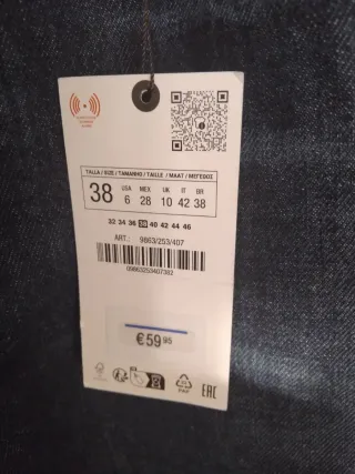 Pantalón vaquero Zara azul