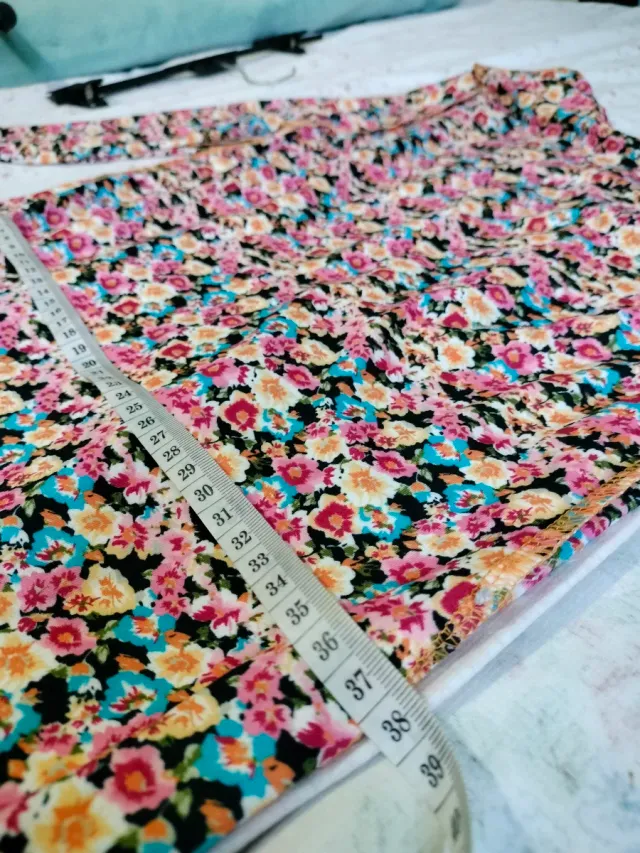 Vestido estampado floral manga larga