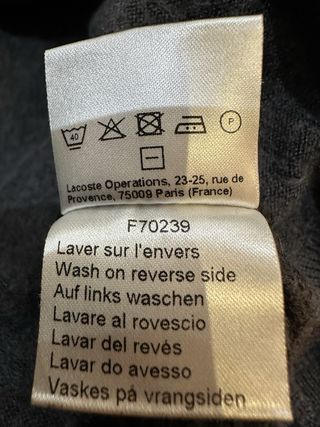 Jersey de lana Lacoste Gris de Mujer