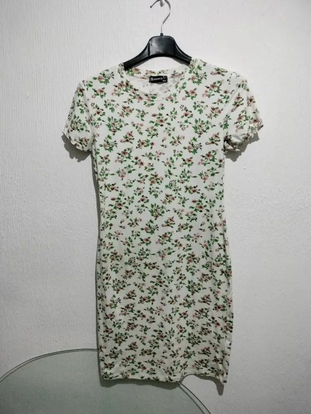 Vestido blanco floral