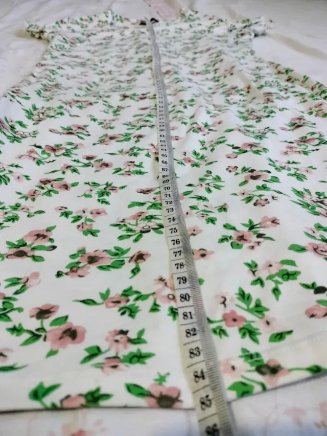 Vestido blanco floral