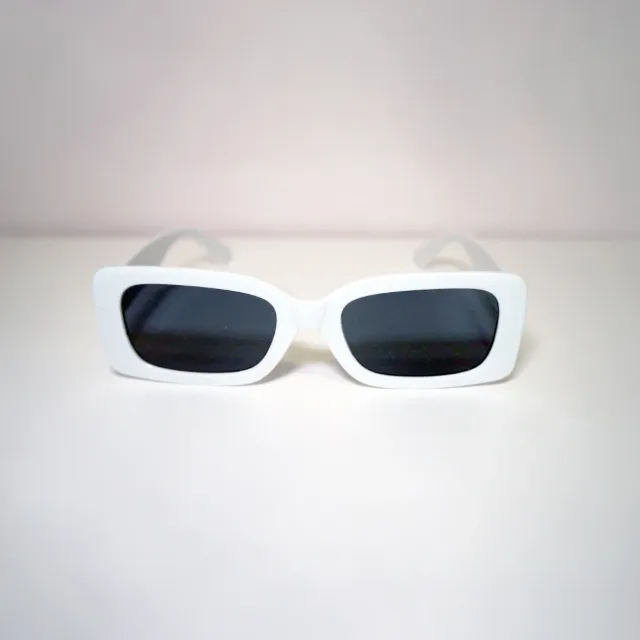 Gafas de sol blancs estilo vintage 60's
