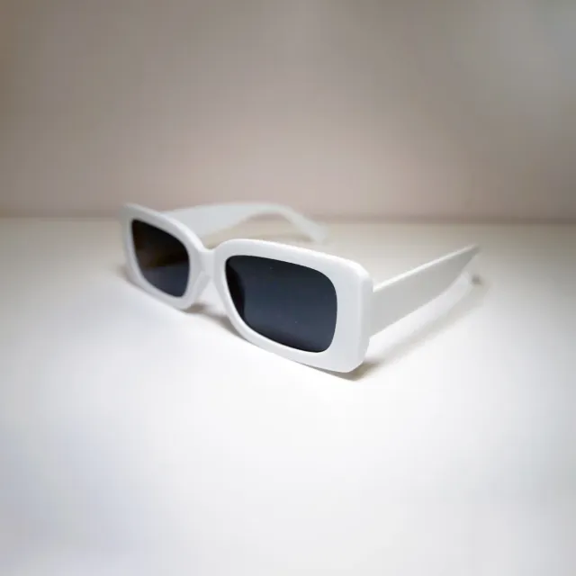 Gafas de sol blancs estilo vintage 60's