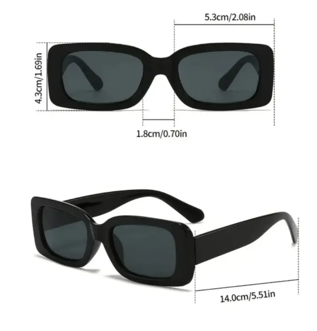 Gafas de sol blancs estilo vintage 60's