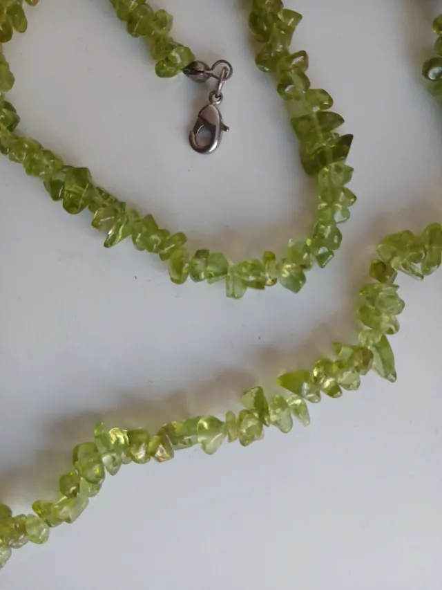 Conjunto collar y pulsera piedra nat. de Lanzarote