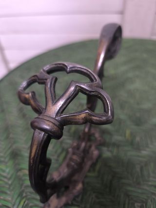 Pareja Colgadores Antiguos Pared Metal