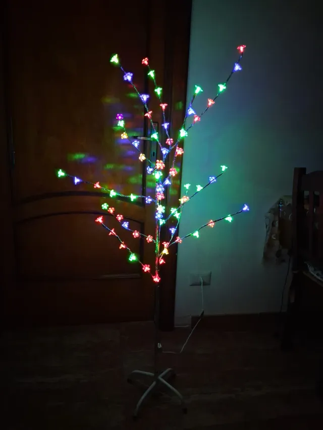 Albero luminoso decorativo fiori