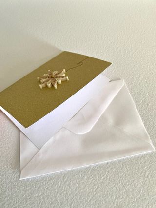 Biglietto Auguri Natale Fatto a Mano Fiocco Neve