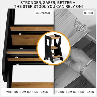 Torre Montessori COSYLAND Nera Altezza Regolabile