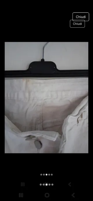 Pantaloni Uomo Bianchi Strappati