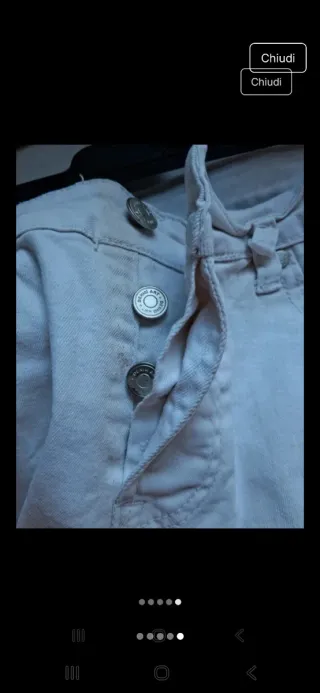 Pantaloni Uomo Bianchi Strappati