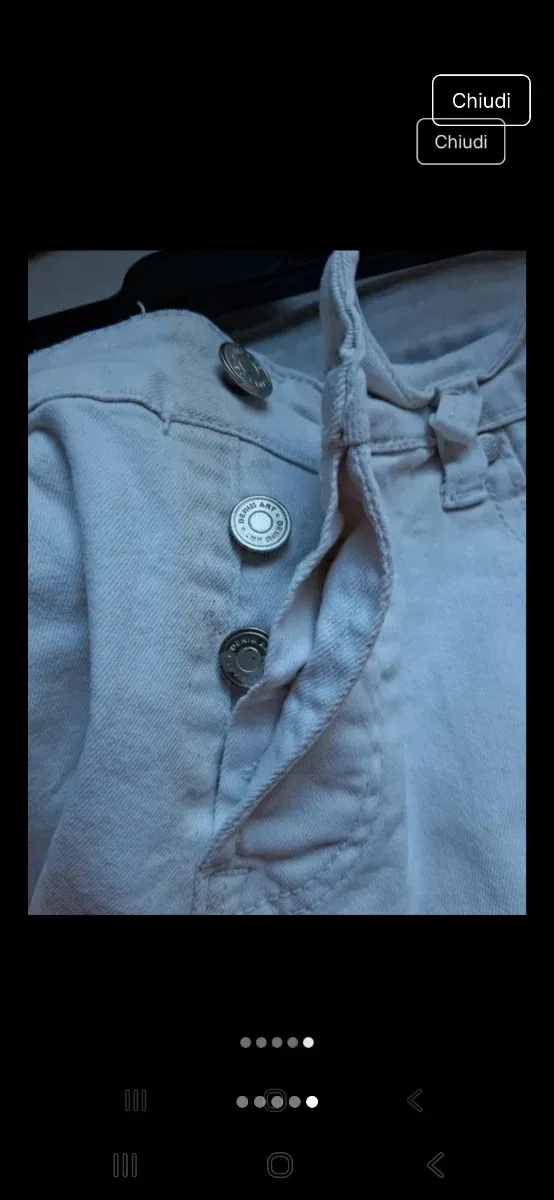 Pantaloni Uomo Bianchi Strappati