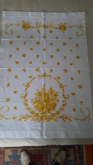 Salvietta tela di lino con decoro Bassetti