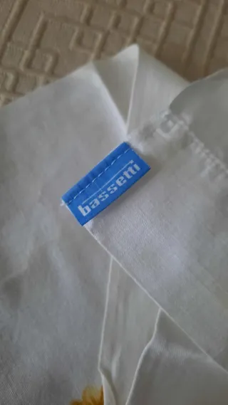 Salvietta tela di lino con decoro Bassetti