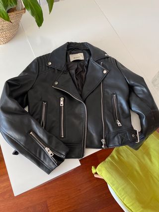 Chaqueta Biker Negra Stradivarius