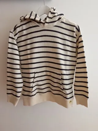 Jersey marinero rayas capucha 9-10 años