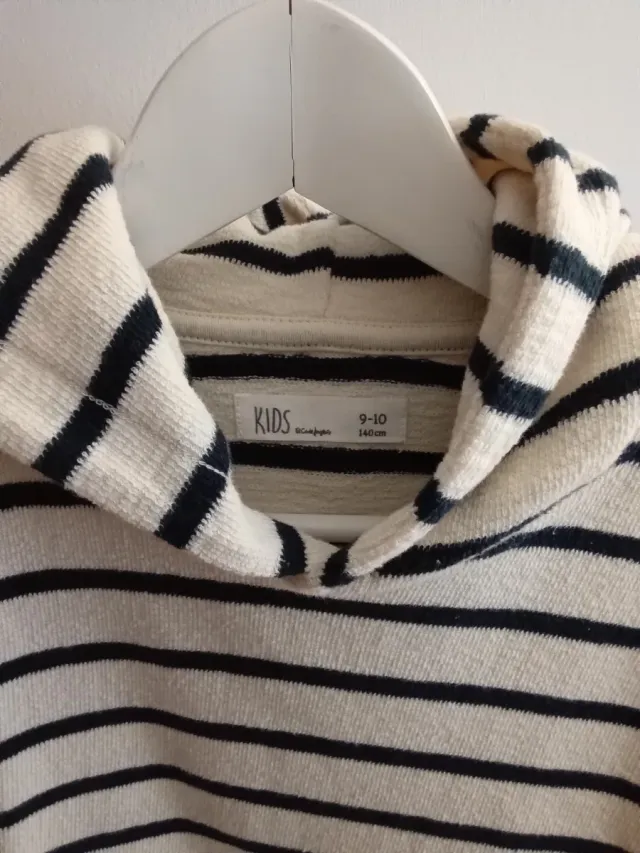Jersey marinero rayas capucha 9-10 años
