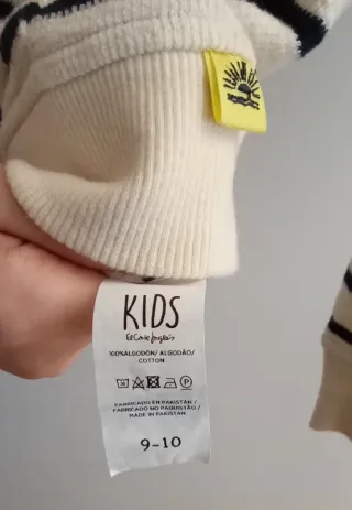 Jersey marinero rayas capucha 9-10 años