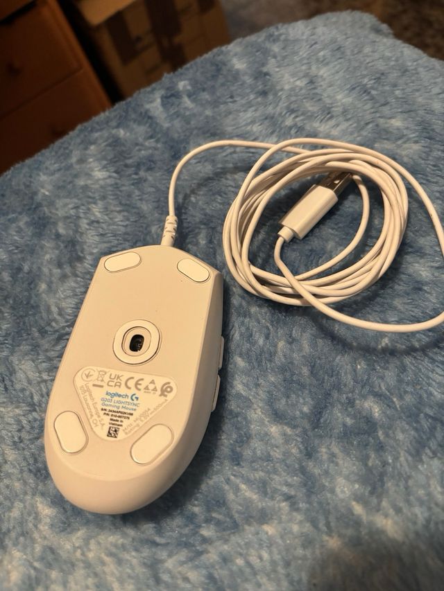 Ratón Gaming Logitech G203 LIGHTSYNC Blanco