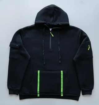 Sudadera con capucha y cremallera XL