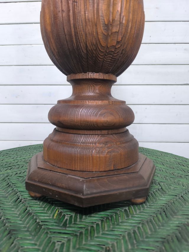 Lampada in legno antico, grande