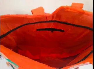 Bolso de mano patchwork multicolor