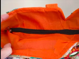 Bolso de mano patchwork multicolor