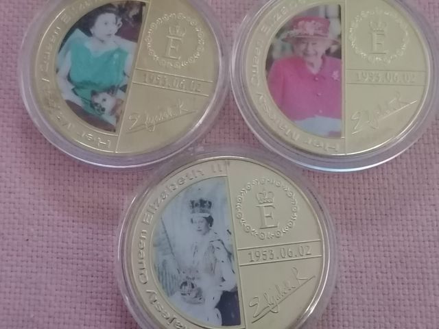 Monedas Reina Isabel II - Colección 5