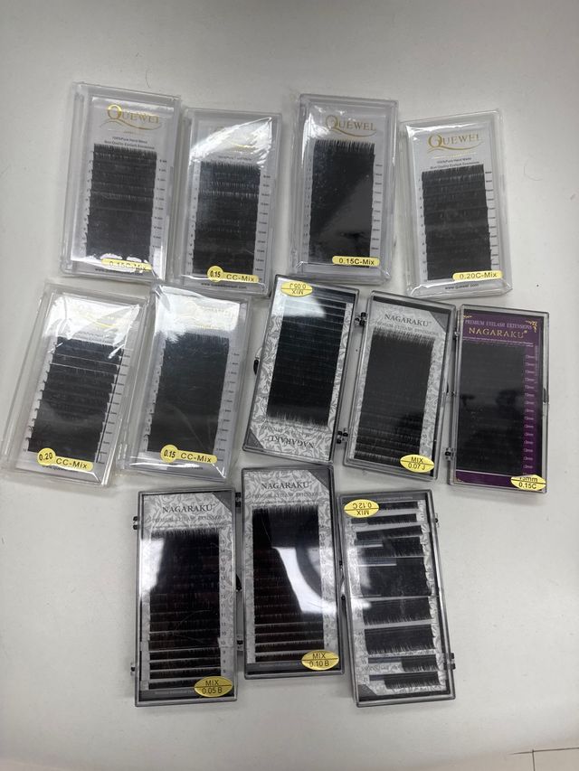 Extensiones de pestañas QueWel y Nagaraku