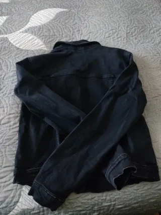 Cazadora vaquera negra mujer