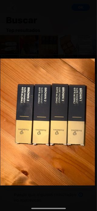 PhiBrows Pigmento Supe Brown 3 y Brown 1