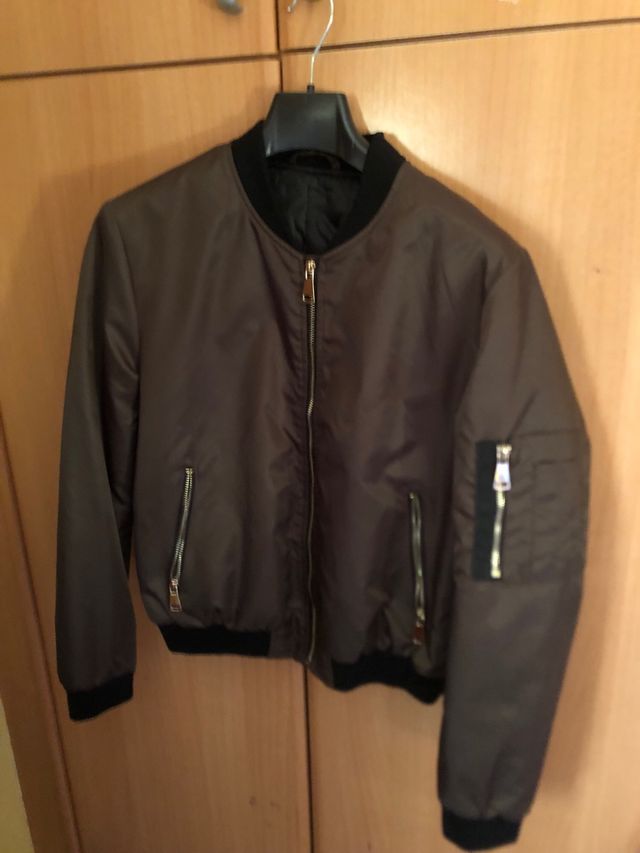 Chaqueta bomber verde talla única