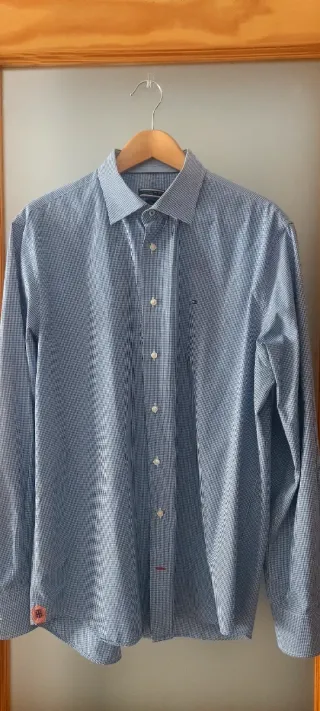 Camisa de popelín estampada para caballero