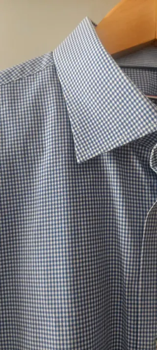 Camisa de popelín estampada para caballero