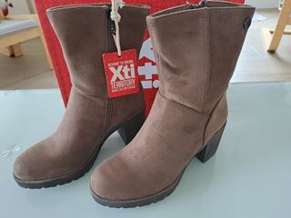Botines Nuevos XTI Antelina Taupe T.39