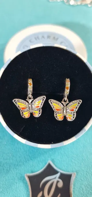 Colgante Plata 925 "Mariposa Circonita" ESMALTADA