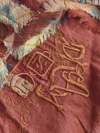 Blusa Desigual gasa cuadros