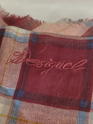 Blusa Desigual gasa cuadros