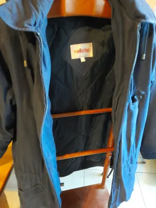 Abrigo Mellachia Talla 44 Azul Marino