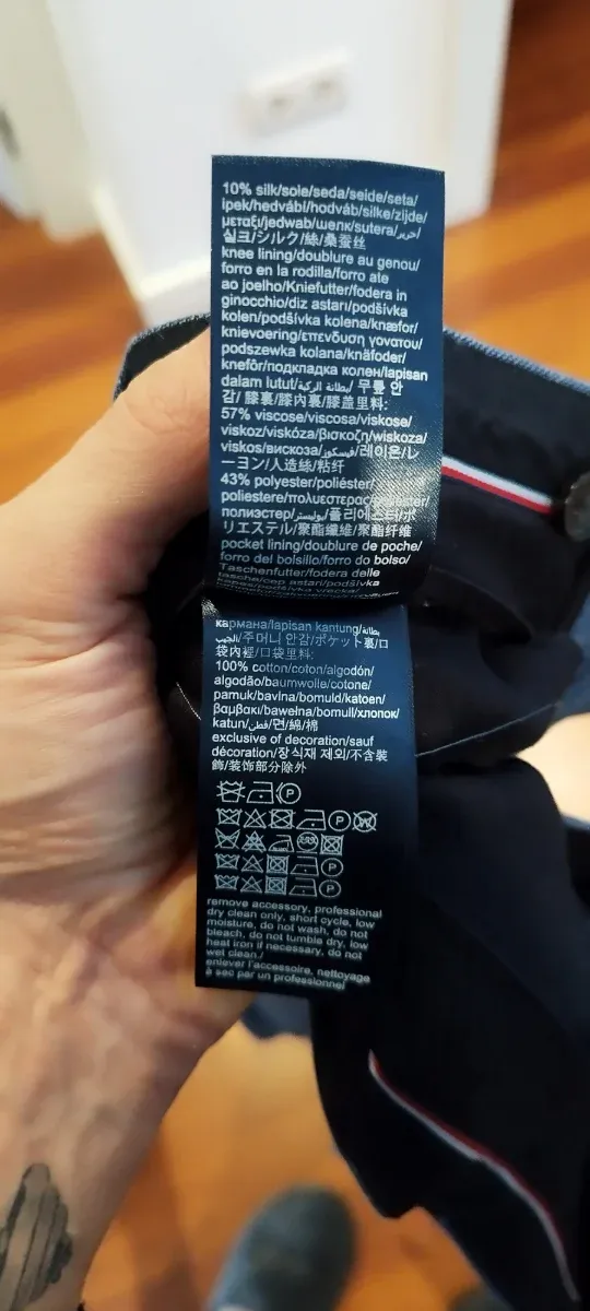 Traje Azul Doble Botonadura Tommy Hilfiger