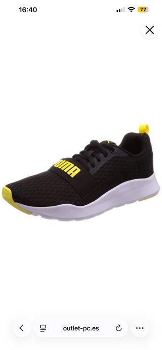 Zapatillas Puma Wired Negro/Amarillo Nuevas