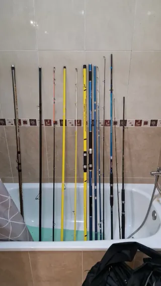 Caña de pescar subcasting spinig calamar todo tipo