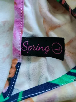 Vestido estampado floral mujer