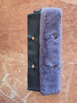 O bag mini borde gris y negro