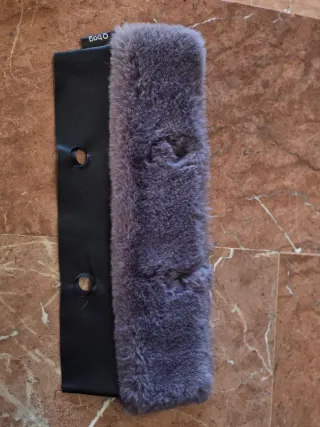 O bag mini borde gris y negro