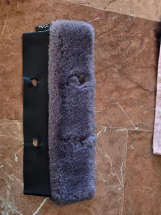 O bag mini borde gris y negro